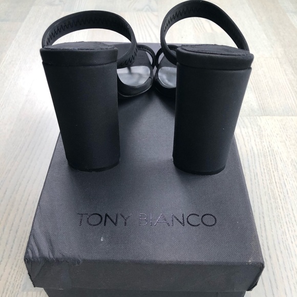 Tony Bianco black Lycra sierra heel 5.5 US - Picture 3 of 3